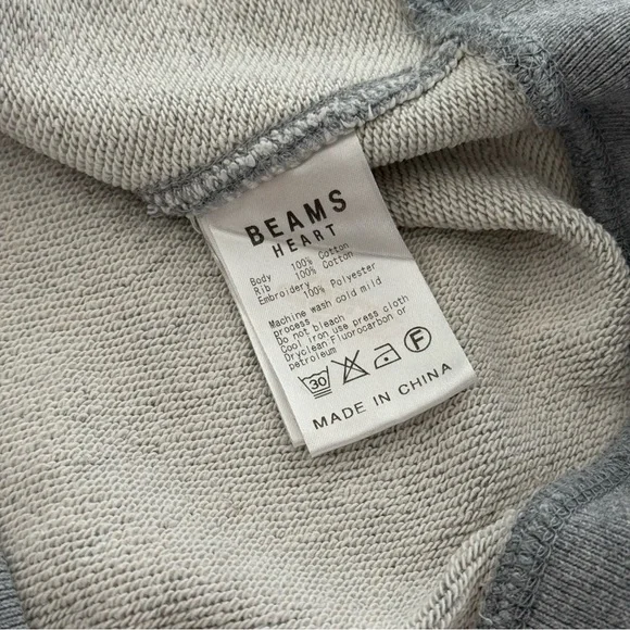 Beams Heart French Terry Crewneck Sweatshirt - Japanese streetwear - Size Large* - Picture 5 of 6